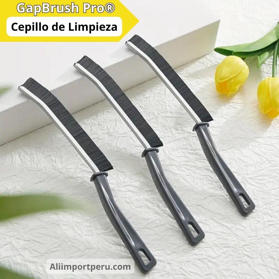 GapBrush PRO® - Set de 3 Cepillos de Limpieza de Hendiduras