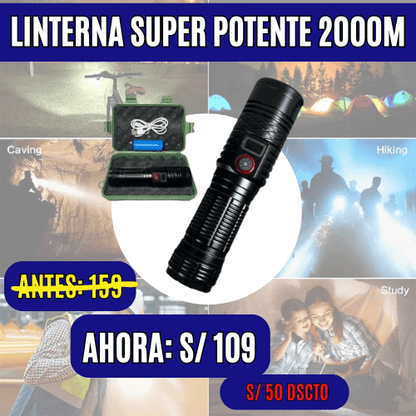 ShineTech™ - Linterna Super Potente 2000M|Envío Gratis - ALIMPORTPERU